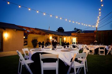 Outdoor banquet area