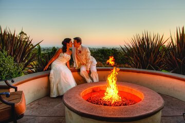 Outdoor wedding area