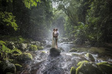 Outdoor wedding area