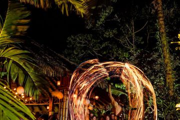 Outdoor wedding area