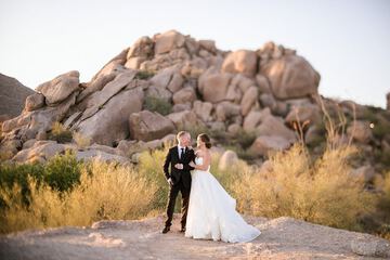Outdoor wedding area
