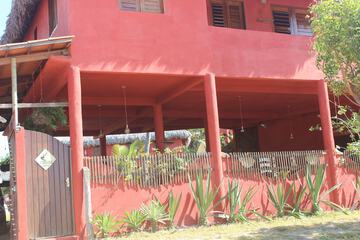Outdoor banquet area