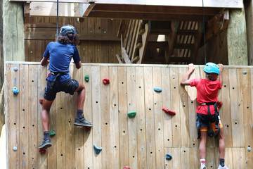 Outdoor rock climbing