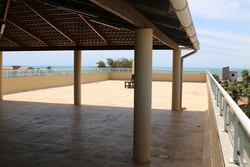 Outdoor wedding area
