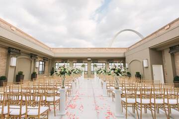 Outdoor wedding area