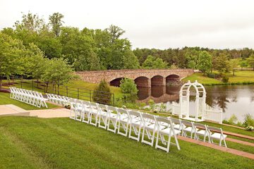 Outdoor wedding area