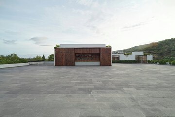 Outdoor wedding area