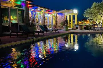 Front of property - evening/night