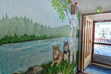 Interior entrance