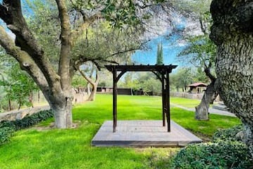 Outdoor wedding area