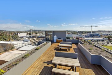 Outdoor banquet area