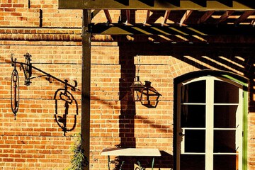 Outdoor banquet area