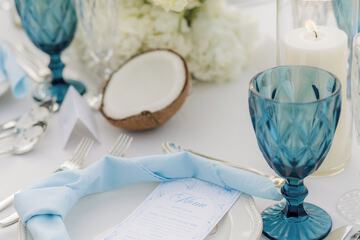 Outdoor wedding area