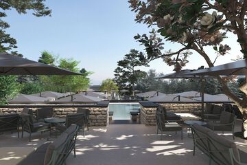 Poolside bar