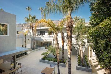 Outdoor banquet area