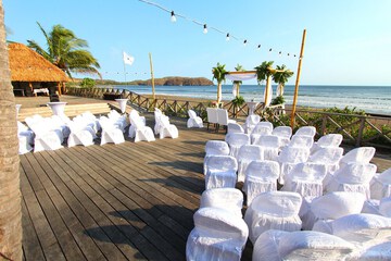 Outdoor wedding area