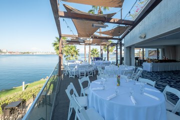 Outdoor banquet area