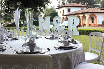 Outdoor wedding area