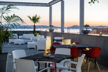 Outdoor wedding area