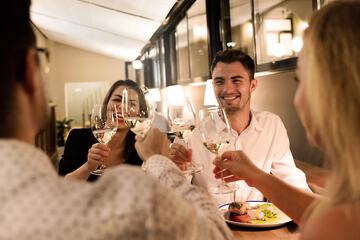 Couples dining