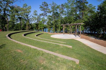Outdoor wedding area
