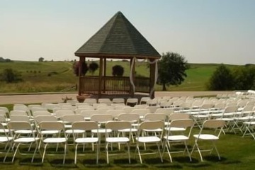 Outdoor wedding area