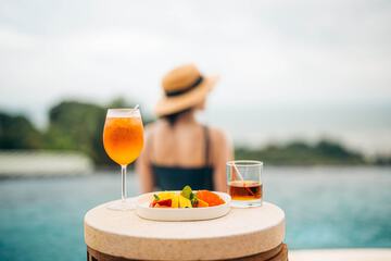 Poolside bar