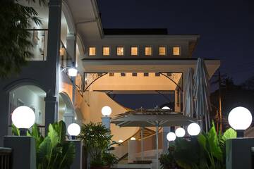 Front of property - evening/night