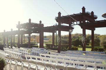 Outdoor wedding area