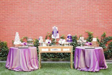 Outdoor wedding area