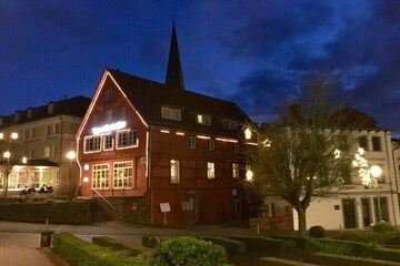 Front of property - evening/night