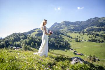 Outdoor wedding area