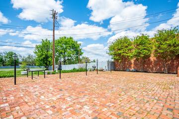 Outdoor banquet area