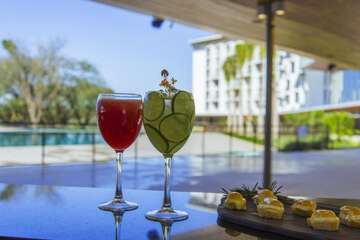 Poolside bar