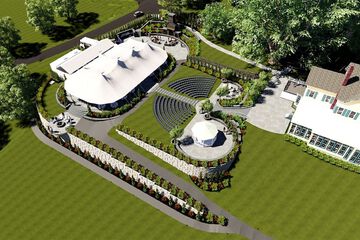 Outdoor wedding area