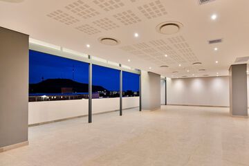 Outdoor banquet area