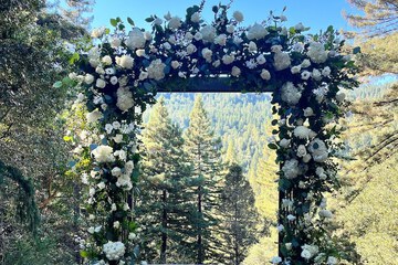 Outdoor wedding area