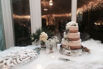 Outdoor wedding area