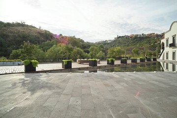 Outdoor wedding area