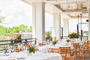 Outdoor wedding area