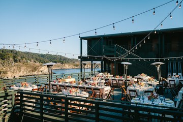 Outdoor wedding area