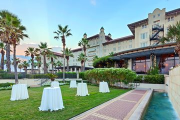Outdoor banquet area