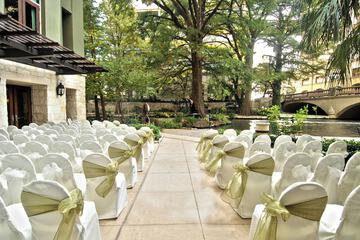 Outdoor wedding area