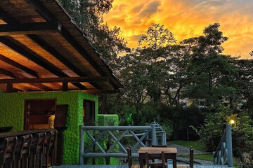 Outdoor wedding area