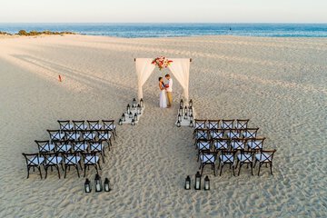 Outdoor wedding area