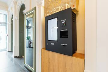 Check-in/check-out kiosk