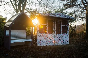 Outdoor wedding area