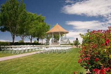 Outdoor wedding area