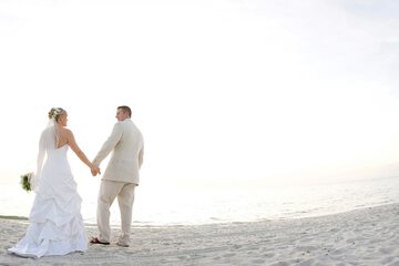 Outdoor wedding area