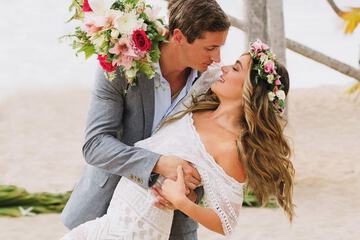 Outdoor wedding area